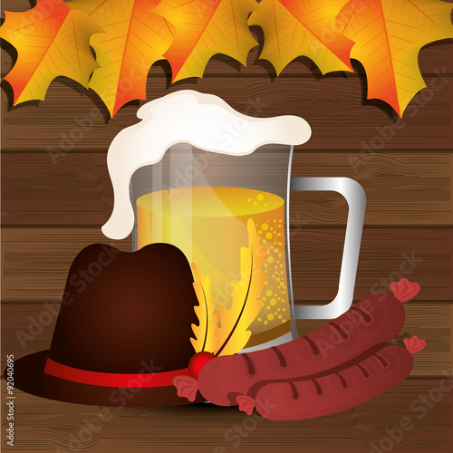 Germany cultures and oktober fest design.