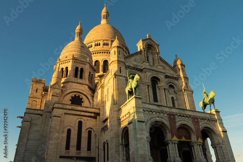 The basilica Sacre Coeur, Paris, France.