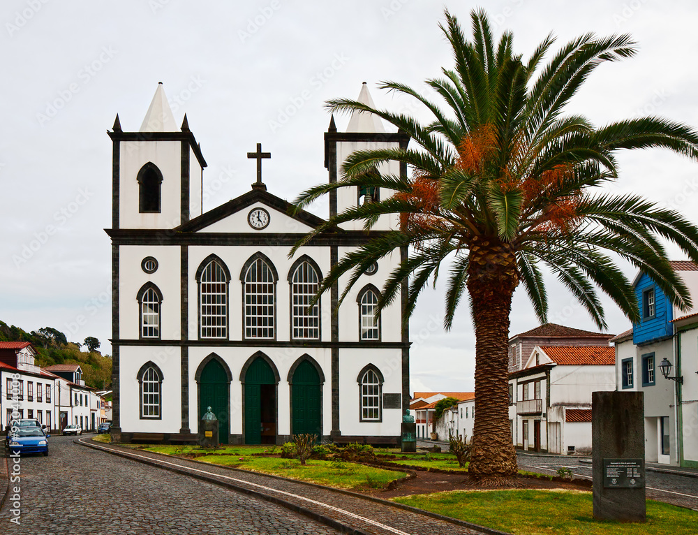 The Catholic Church in the town Lajes do Pico