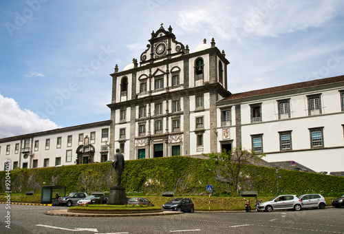 The oldest building on the square in the city of Horta photo