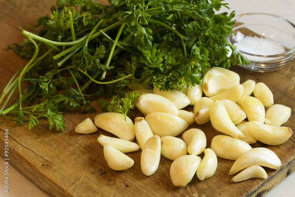 Garlic and Parsley Preparation Garlic and Parsley Preparation