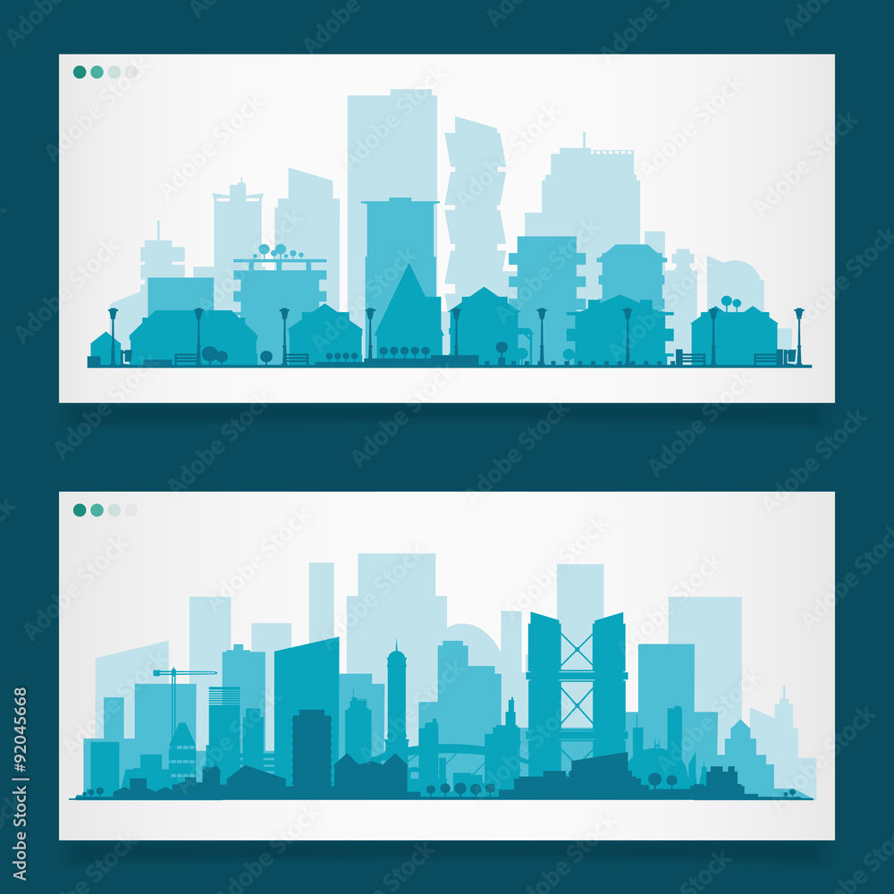 Various part cities skyline sets
