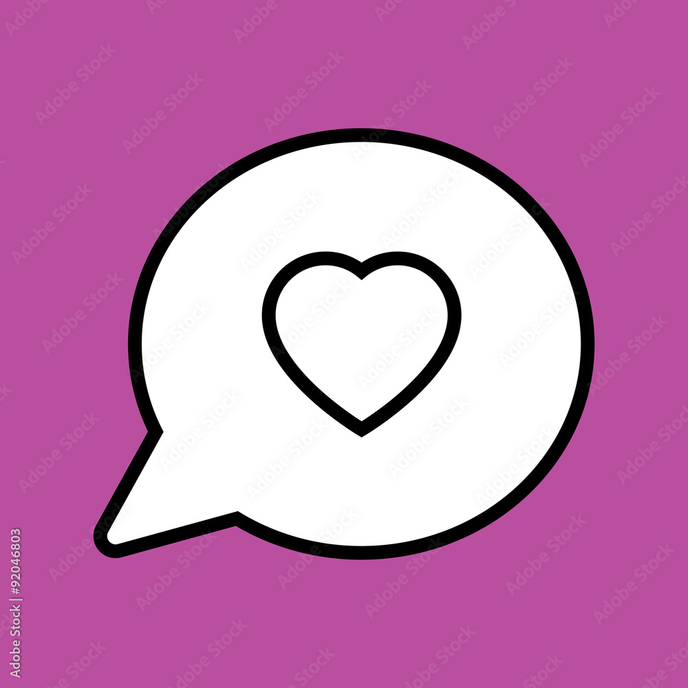 Speech bubble icon. One of set web icons Speech bubble icon. One of set web icons