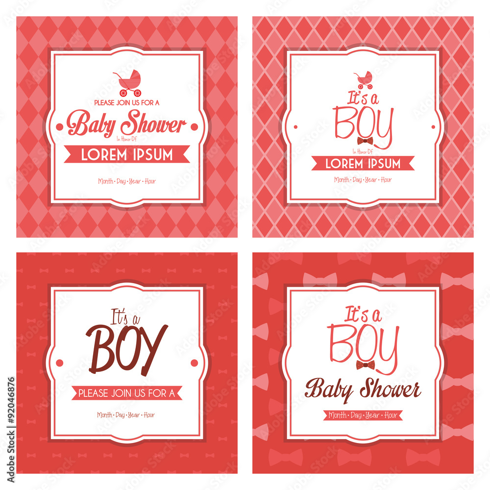 Naklejka premium Baby shower