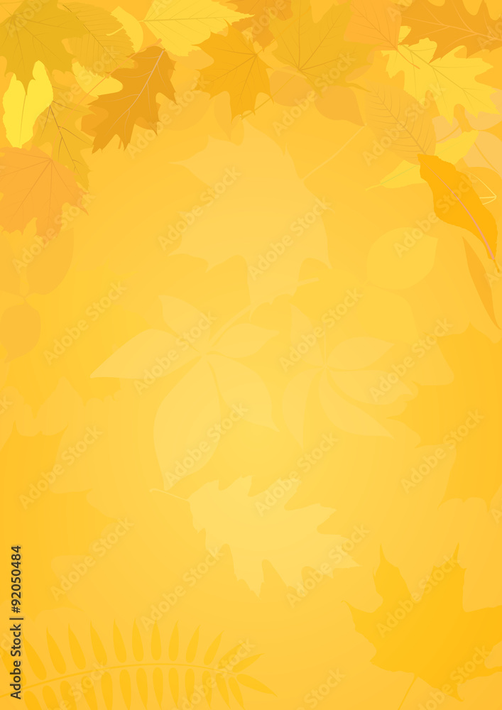 Fototapeta premium autumn background with leaves