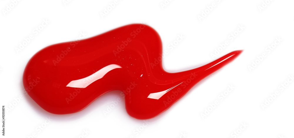 Red drop isolated on white Red drop isolated on white