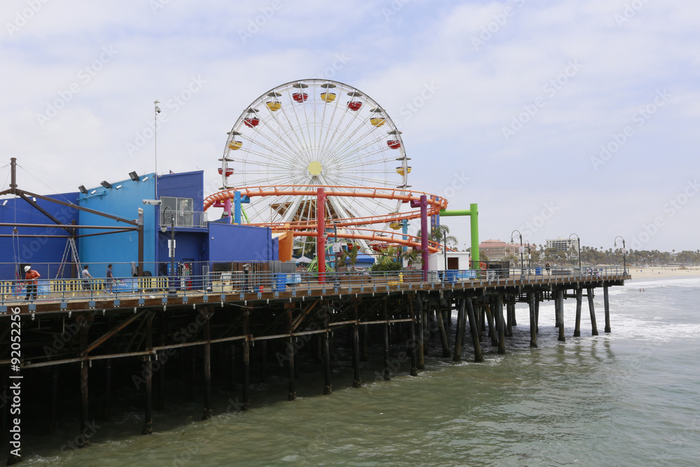 Naklejka premium santa monica pier