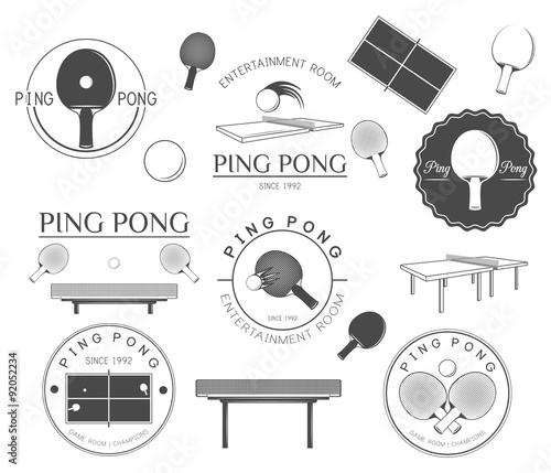 Obraz na płótnie ping pong set