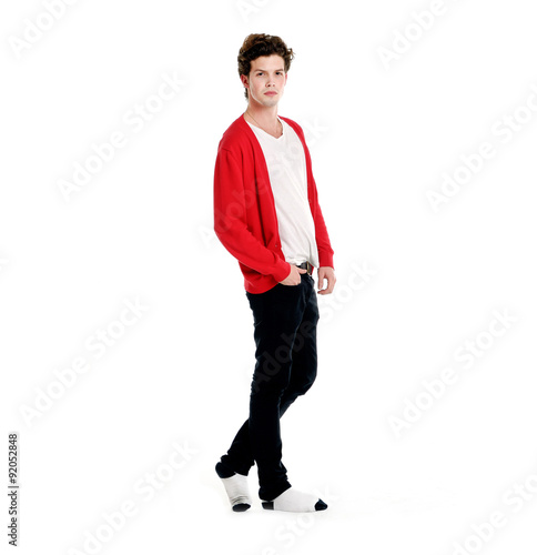 Full body young Man in Casual Clothes