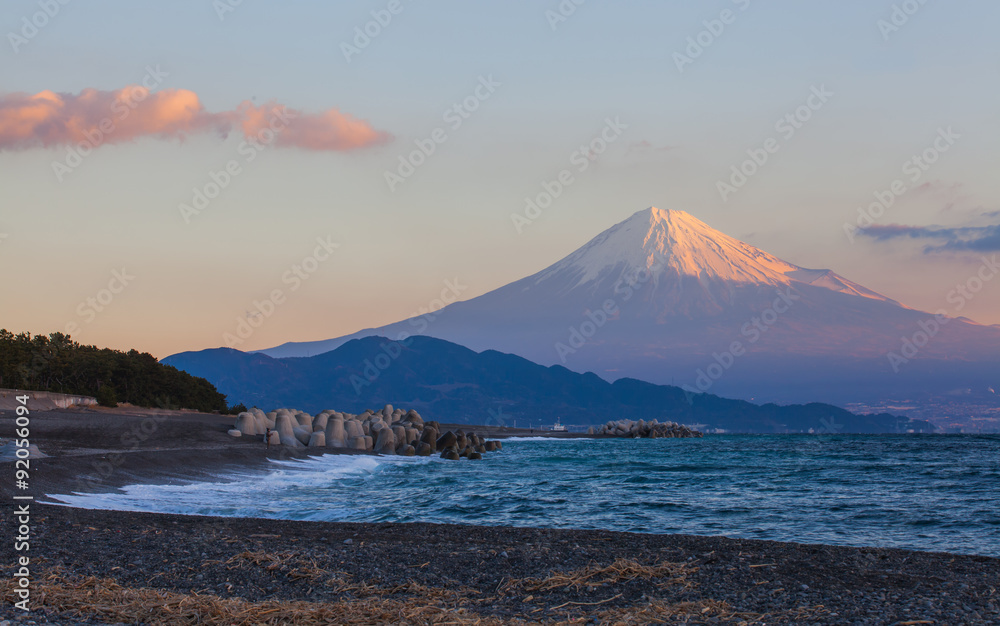 Mountain Fuji and sea at Miho no Matsubara , Shizuoka Mountain Fuji and sea at Miho no Matsubara , Shizuoka