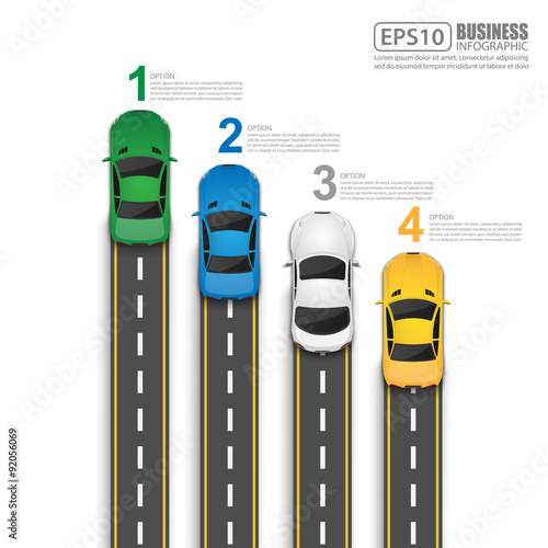 Road & Street Infographic Design,vector