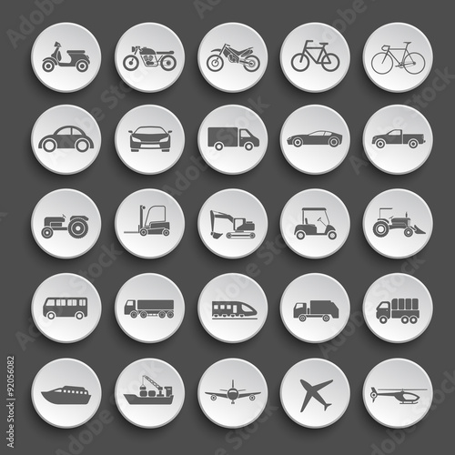 Transportation icon set.vector