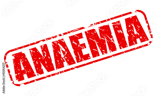 ANAEMIA red stamp text