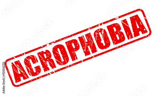 Acrophobia red stamp text