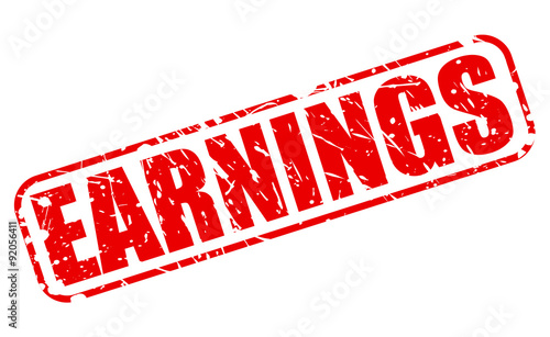 EARNINGS red stamp text