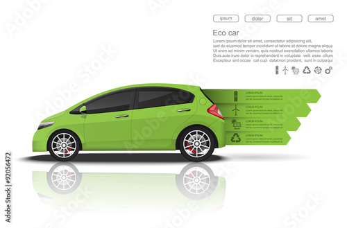 Car infographics design.vector