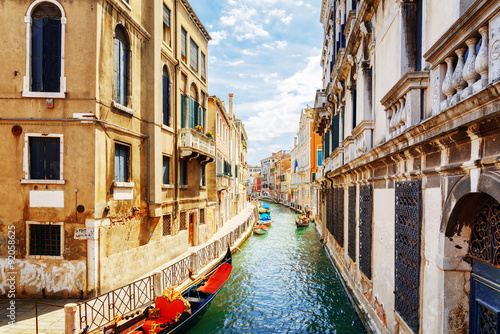 View of the Rio Marin Canal from the Ponte de la Bergami, Venice © efired