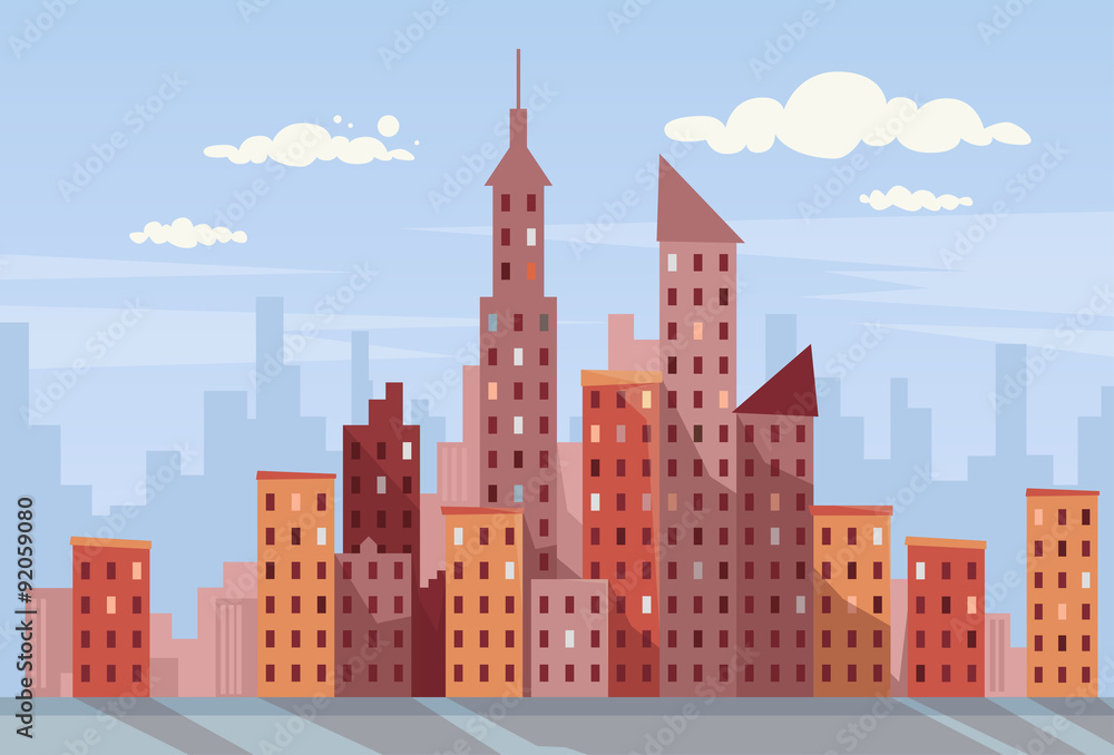 Obraz premium City Skyscraper View Cityscape Skyline
