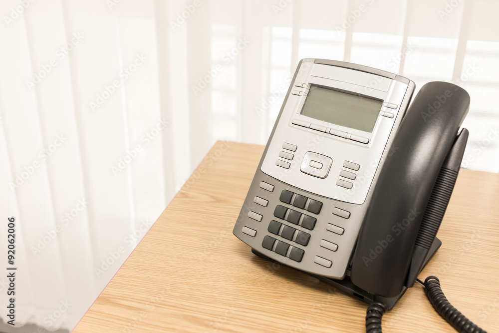 telephone on table work of room service business office telephone on table work of room service business office