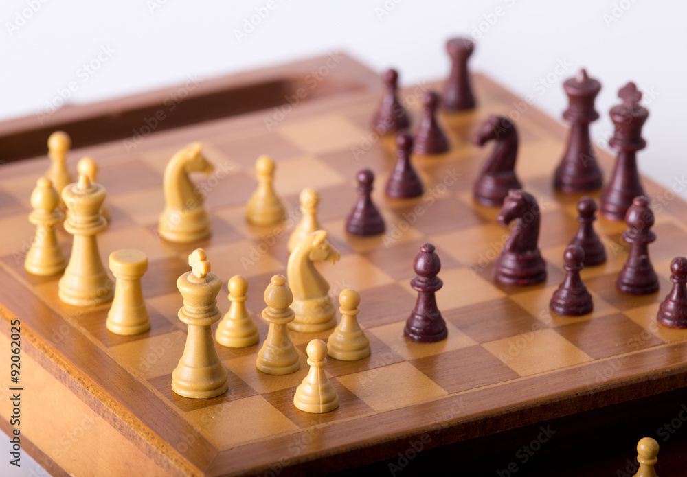 Chess board with chessmen Chess board with chessmen