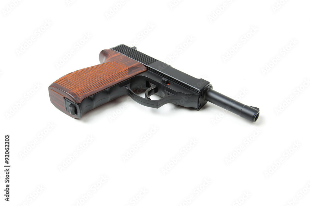 Isolated gun on white Isolated gun on white