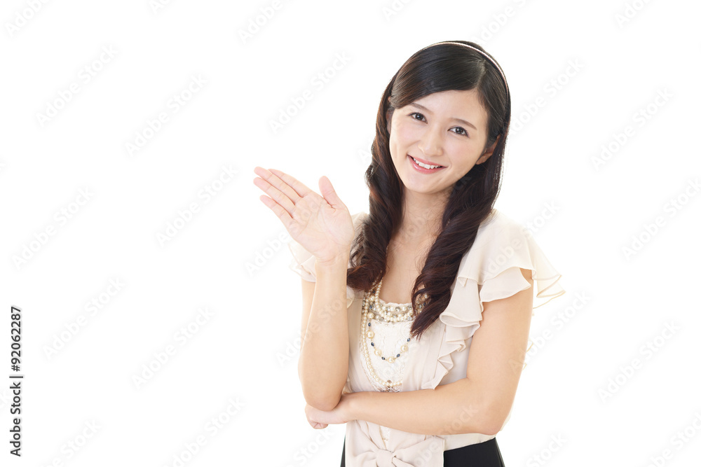 笑顔の女性 笑顔の女性