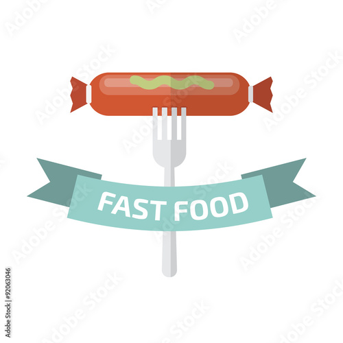 Fast food logo.  Junk  food logo.
