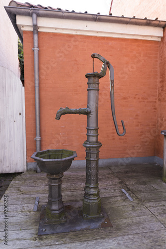 Handwasserpumpe Stock-Foto