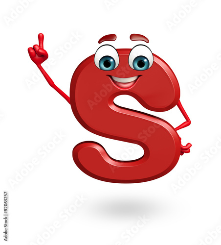 Cartoon Character of alphabet S