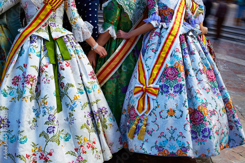 Unknown falleras dress from Valencia Fallas fest