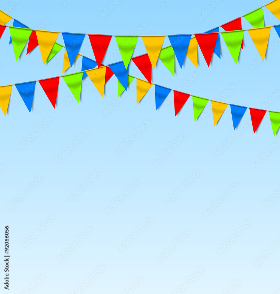 Obraz premium Garland flags