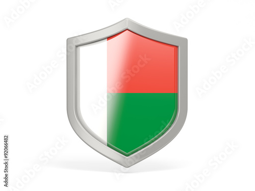 Shield icon with flag of madagascar Free Download Shield icon with flag of madagascar - GFXLoad