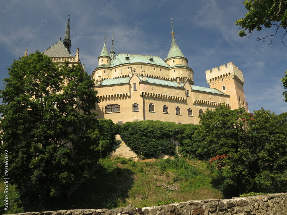 Obraz premium Bojnice romantic royal castle, Slovakia