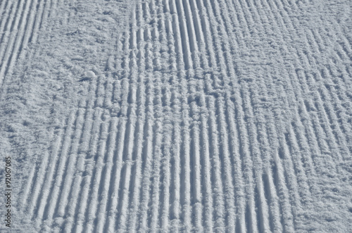 Surface of the piste