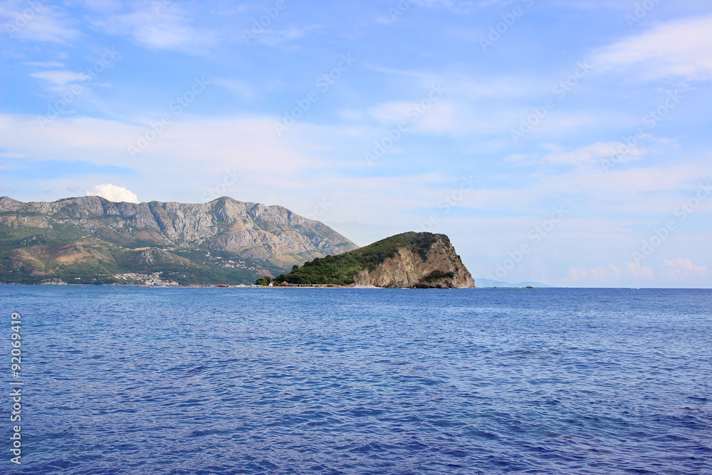Montenegro mountains. Adriatic Sea. Budva