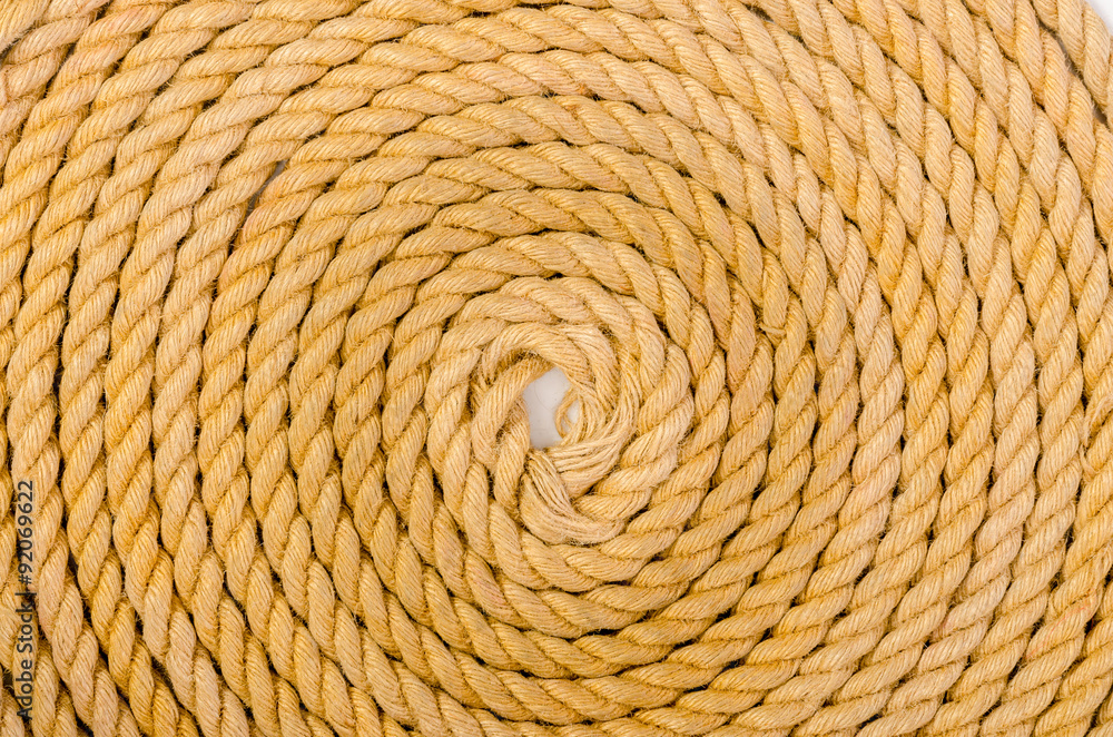 Close up of rope arranged as background Close up of rope arranged as background
