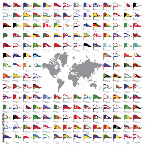 World flags all