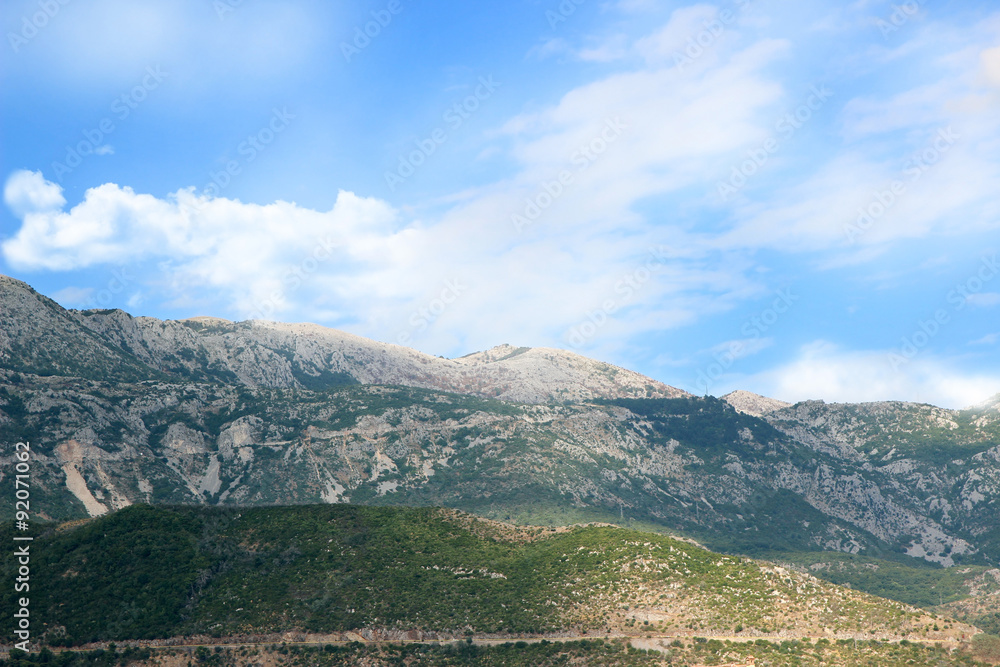 Mountains in Montenegro. 