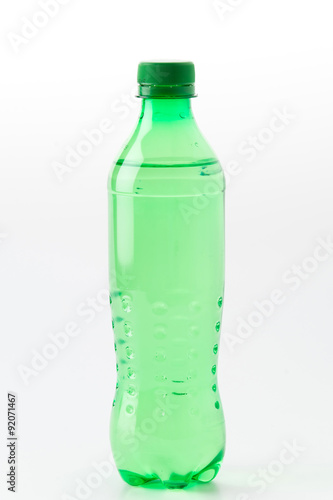 Bottles with soft drinks