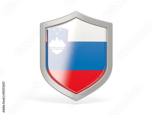 Shield icon with flag of slovenia Free Download Shield icon with flag of slovenia - GFXLoad
