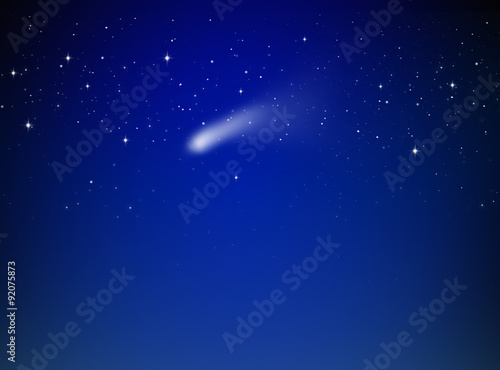 Sternschnuppe am Himmel