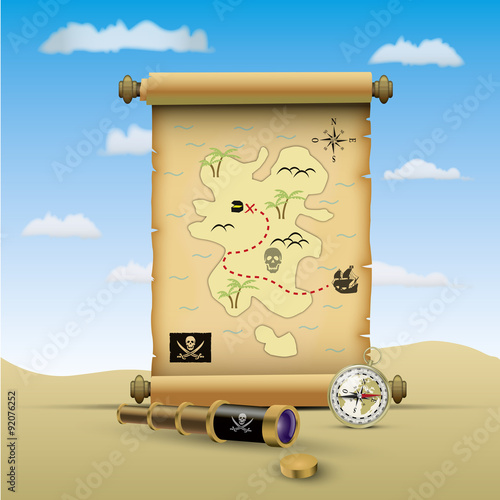 Parchemin-carte aux trésors 05