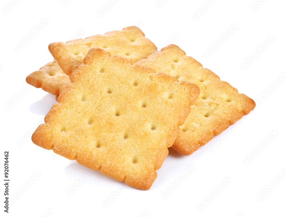 Cracker isolated on white Cracker isolated on white