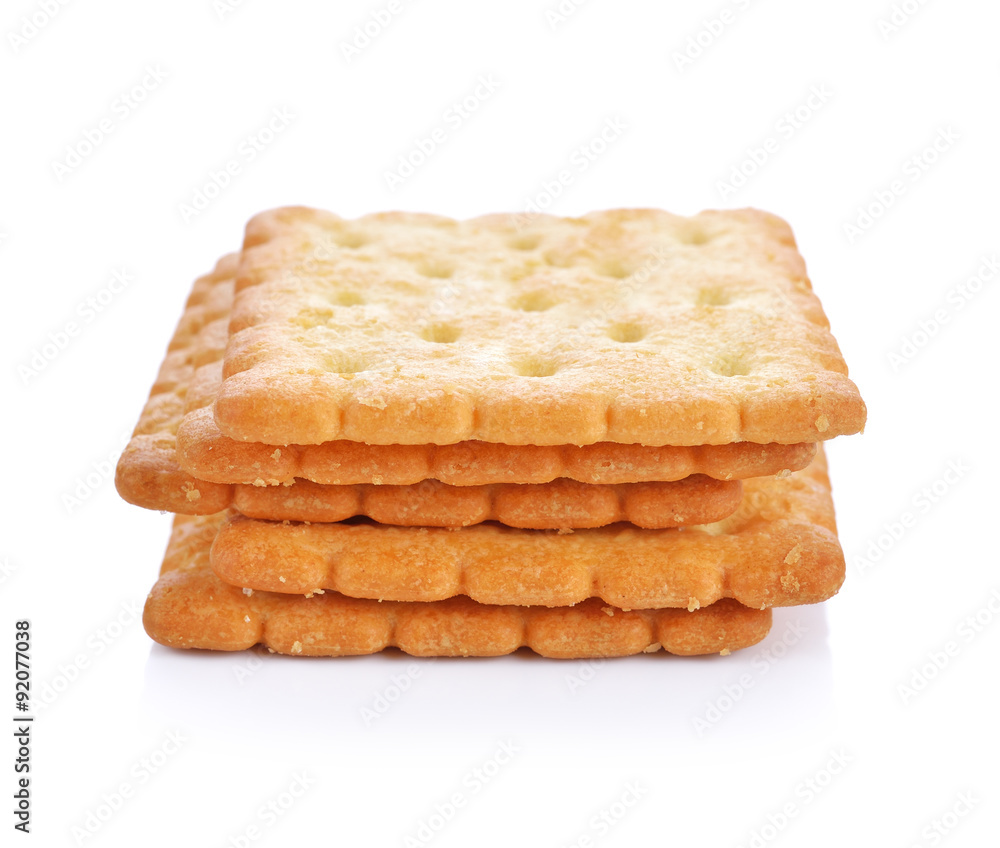 Cracker isolated on white Cracker isolated on white