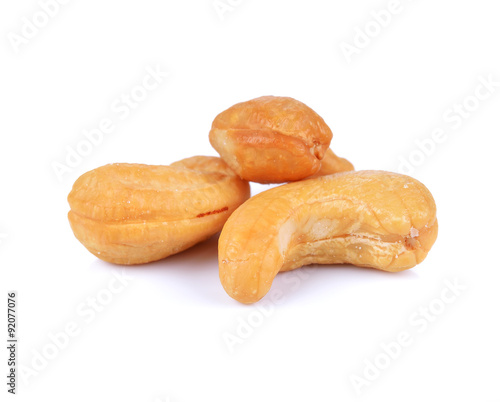 cashew nuts on white background © ohmphongsakon