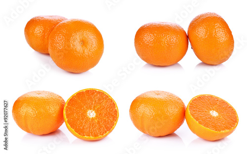 Orange fruit isolated on white background