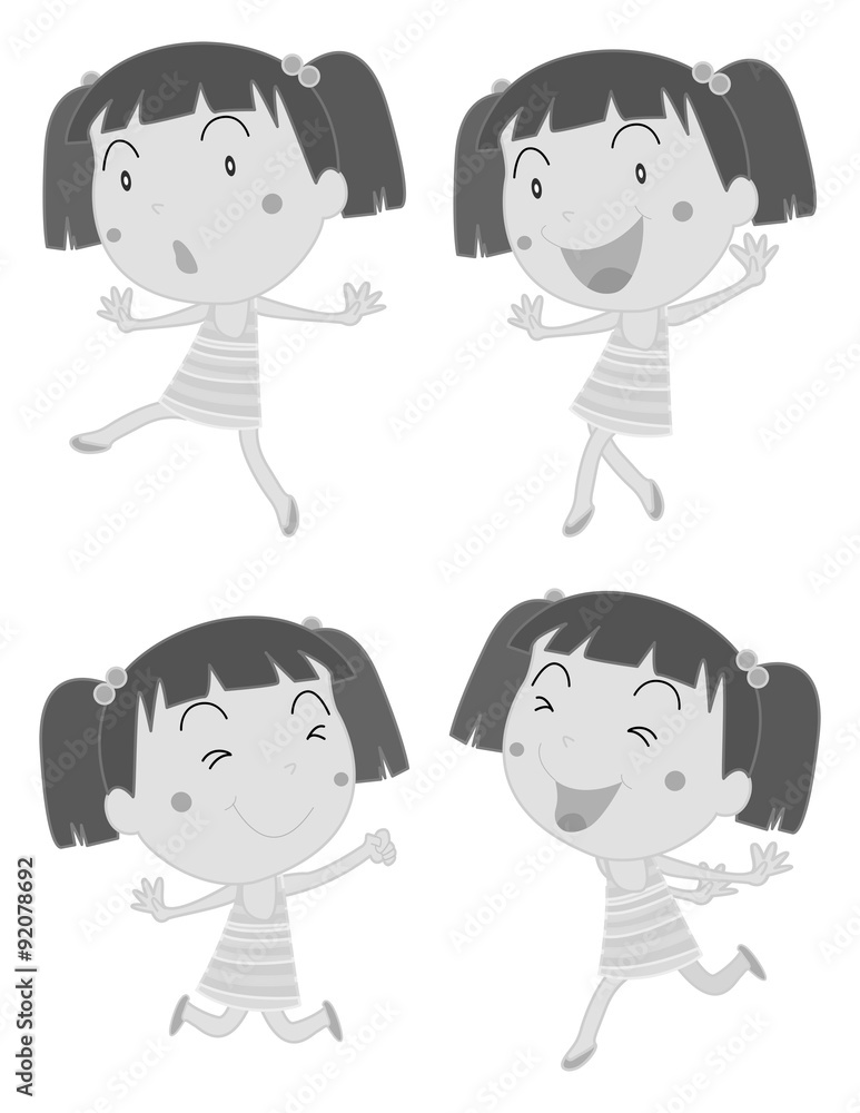 Little girl doing different poses Little girl doing different poses