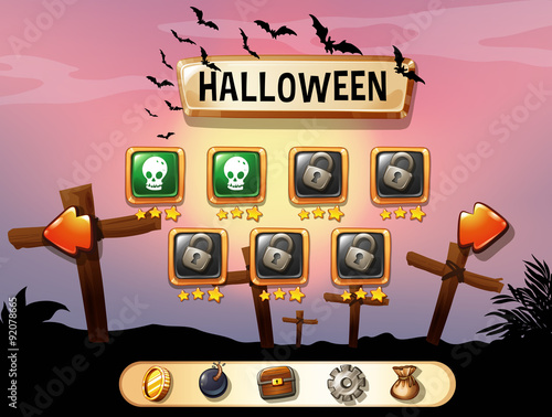 Screensaver of halloween theme game