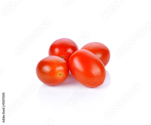 cherry tomatoes isolated on white background.