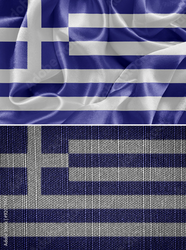Greek fabric flags, Background #92079863